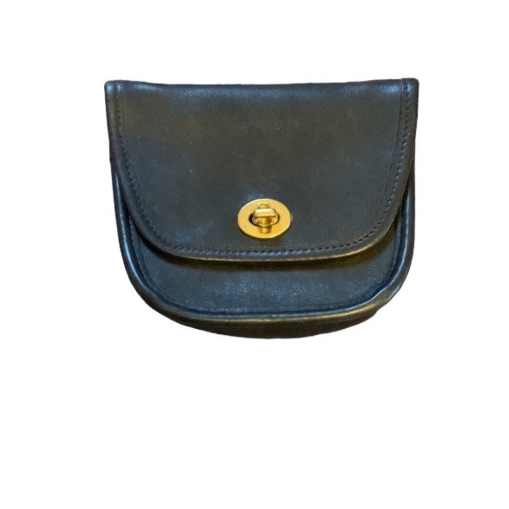 Vintage Coach Mini Bag in BLACK with brass hardware - Picture 2 of 10